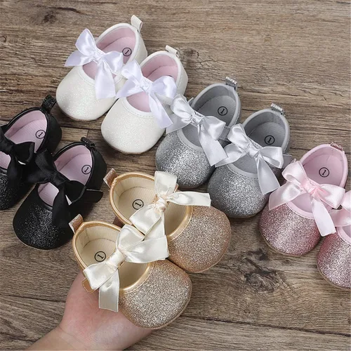 Vista 5 de LAFEGEN Zapatos de bebé para niña, antideslizantes, suela suave, de piel sintética, para bebé, Mary Jane, zapatos planos para primeros pasadores