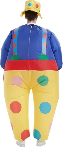 Vista 6 de One Casa Disfraz inflable de payaso inflable para fiesta divertida de Halloween para adultos