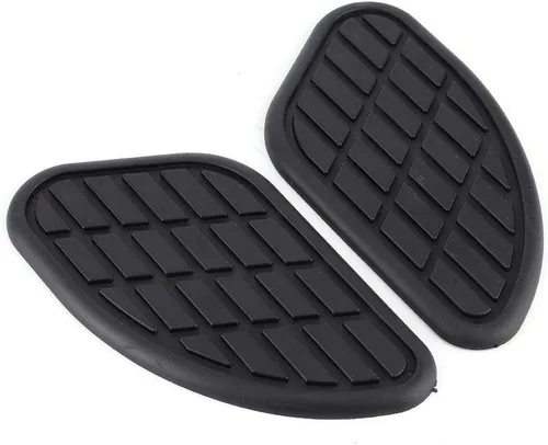 Vista 8 de Protector de combustible, 1 par de calcomanías universales de agarre de rodilla para motocicleta, protector vintage (negro)