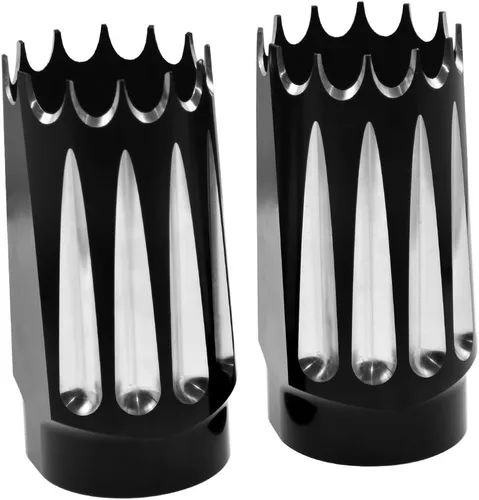 Vista 2 de Cubre horquillas superiores CNC HDBUBALUS para Harley Harley Touring Road King Street Electra Glide FLT FLHR FLHT FLHX FLSTF FLSTN