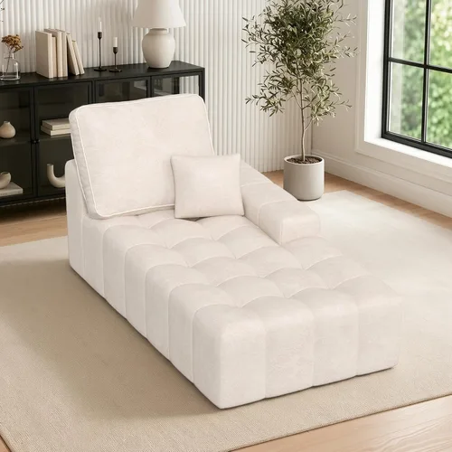 Vista 14 de 111’’ Sofás seccionales modulares en forma de nube con chaise en forma de L, sofá tapizado de asiento profundo sin huesos para sala de estar