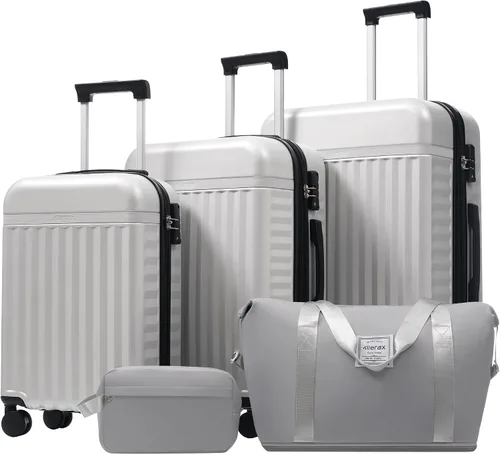 Vista 47 de Merax Equipaje Sets 2 piezas Hardshell 20&28 IN Maleta Set con bolsa de lona