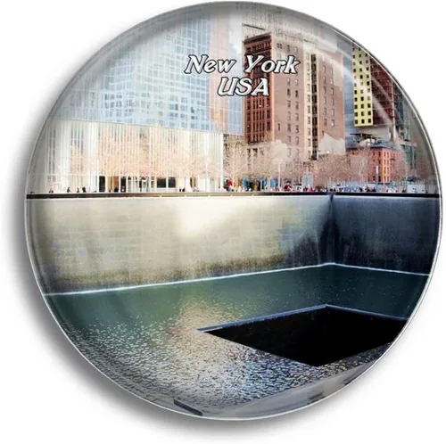 Vista 14 de Imán de nevera USA America The High Line New York Glass Magnets para recuerdos de refrigerador, bonito imán de cristal para pizarra blanca, oficina
