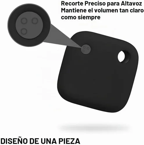 Vista 3 de Geiomoo Funda de silicona para Tile Mate 2024, Tile Mate 2022 Tracker, cubierta suave y flexible resistente a los arañazos con mosquetón (negro)