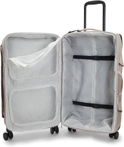 Vista 3 de Kipling Equipaje rodante mediano espontáneo, Brillo metálico., Esponja M
