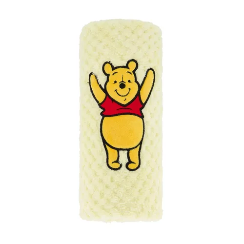 Vista 4 de Disney Paquete de 2 mantas de bebé para bebés y recién nacidos, manta de forro polar texturizado de felpa Winnie The Pooh, regalo unisex perfecto