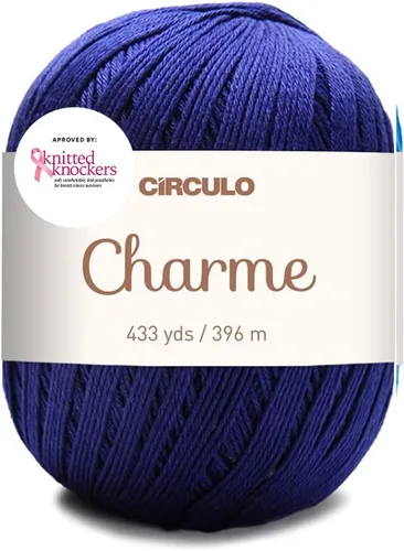 Vista 52 de CIRCULO Charme - Paquete de hilo para tejer y ganchillo, 3 bolas de 100% algodón virgen brasileño mercerizado, peso deportivo suave, color 2012
