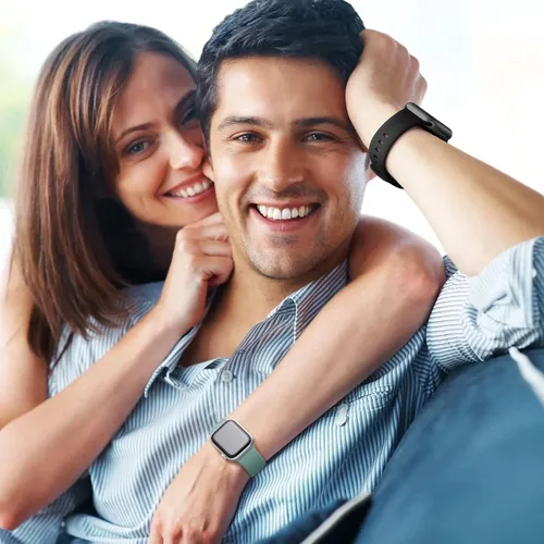 Vista 8 de GEAK Paquete de 15 correas compatibles con Apple Watch de 1.57, 1.65, 1.65 y 1.73 pulgadas, para mujeres y hombres, correas deportivas de silicona