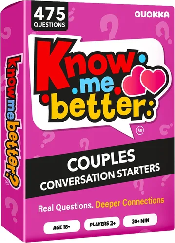 Vista 9 de QUOKKA Juegos para parejas Know Me Better 4 en 1 - Juego de cartas de relación con más de 1350 preguntas iniciales de conversación, desafíos