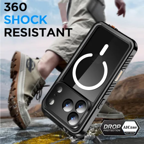 Vista 9 de AICase Funda impermeable transparente para iPhone 18 Pro con MagSafe