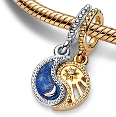 Vista 50 de Abalorio de plata de ley 925 calado para pulseras y collares de abalorios, regalos de joyería para mujeres