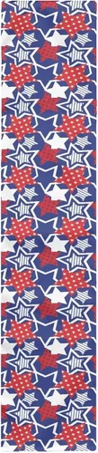 Vista 43 de GLENLCWE Camino de mesa largo con estrellas del 4 de julio, camino de decoración de mesa, rectangular, día de la independencia, vacaciones, cocina