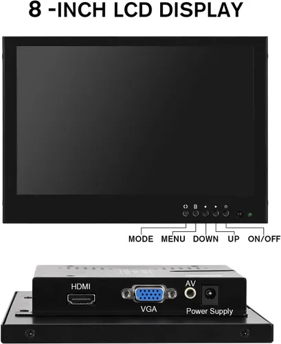 Vista 2 de HSL Microscopio trinocular compuesto LCD de 8 pulgadas,Microscopios biológicos profesionales 40x-2500x para laboratorio de adultos,Microscopio