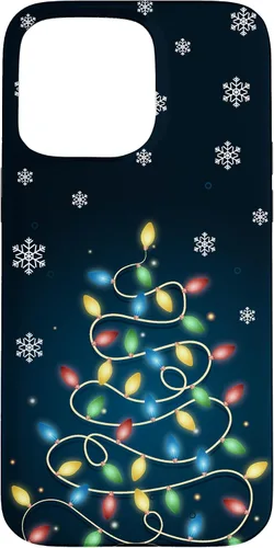 Vista 31 de Christmas Lights ICY Crystals Theme Snowflake Case for iPhone 17