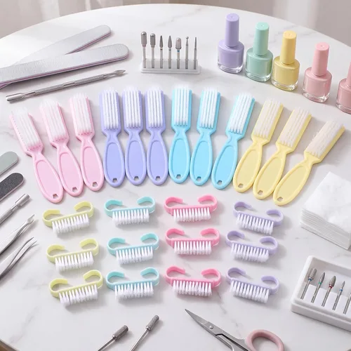 Vista 5 de Patelai 24 cepillos de uñas para limpiar, dedos de las manos y las uñas