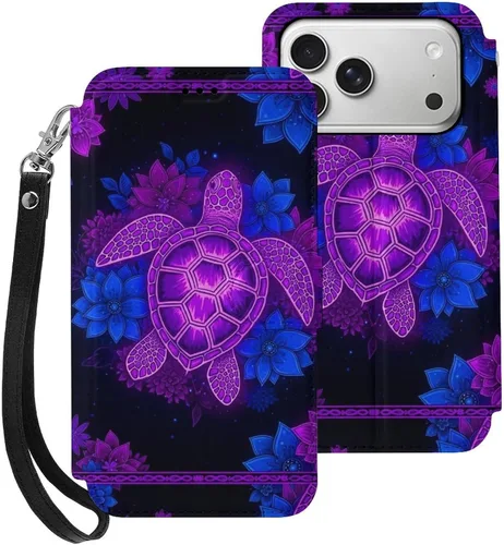 Vista 20 de SWEET TANG Compatible with iPhone 17 Pro Wallet Case Women PU Leather Shockproof Protective Folio Flip Cover (Chicken Chickens)
