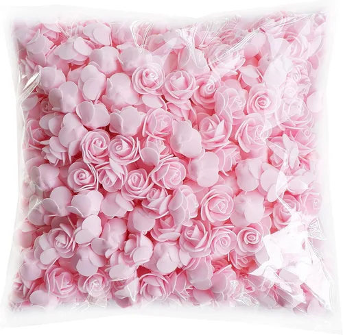Vista 7 de Luvhua Flores de espuma a granel, rosas artificiales de espuma para manualidades, regalos de oso para el día de San Valentín, cumpleaños, decoración