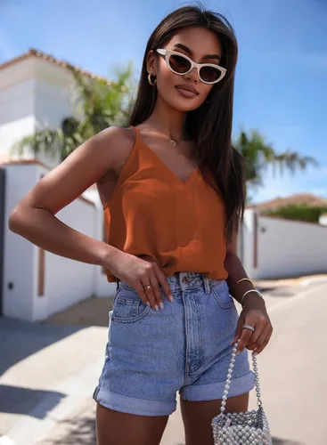 Vista 2 de miduo Camisetas sin mangas con cuello en V para mujer, holgadas, casuales, sin mangas