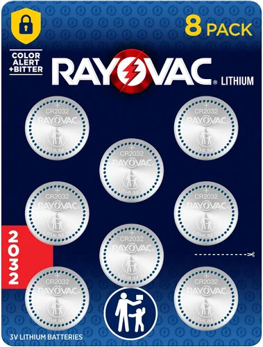 Vista 10 de Rayovac Baterías de celda de moneda de litio tamaño 2032 3V, 1 paquete cycling-electronics-accessories