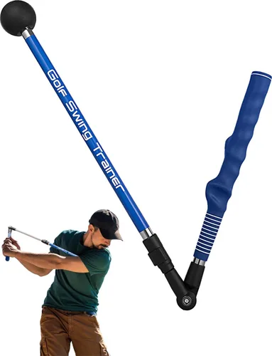 Vista 7 de Entrenador de swing de golf – Ayuda de entrenamiento de golf para mejorar la bisagra, rotación del antebrazo, giro de hombro y agarre. Entrenador
