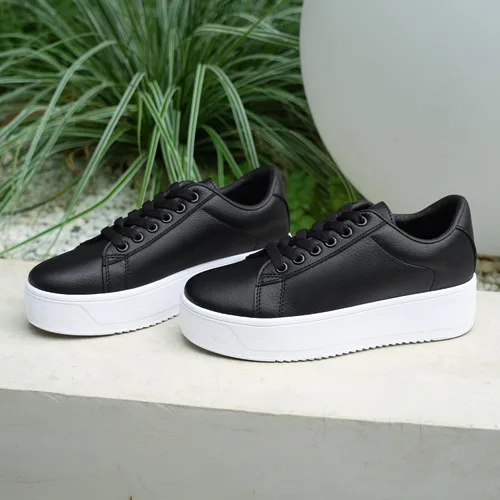 Vista 6 de JABASIC Zapatos deportivos de moda para mujer, con cordones, elegantes y cómodos para caminar