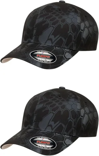 Vista 10 de Gorra de béisbol Flexfit Wooly Combed Premium de 6 paneles estructurada Ajuste elástico Paquete al por mayor disponible Negro