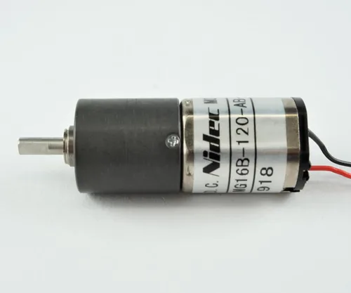 Vista 2 de MG16B-240-AB-00 φ16 12V Relación de engranaje 1/240 Motor con engranajes Nidec (precisión de Nidec)