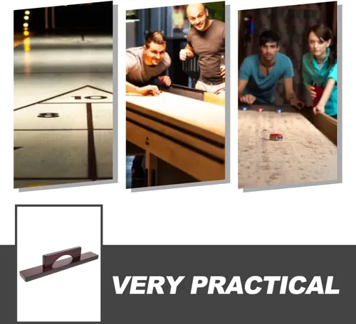 Vista 9 de WOONEKY Shuffleboard Cepillo de limpieza de mesa Shuffleboard Pucks Cepillo de mantenimiento Herramienta de tejo Suministros de tejo