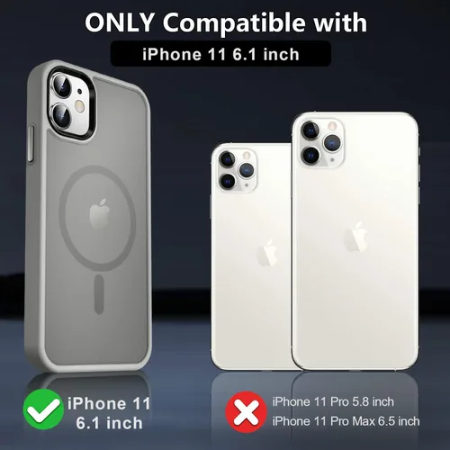 Vista 286 de MOCCA - Funda magnética resistente para iPhone XR de 6.1 pulgadas, compatible con MagSafe, funda con protección contra caídas de grado militar