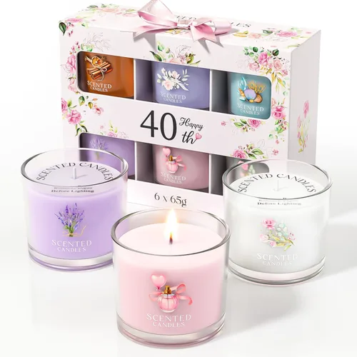 Vista 19 de CHILLFLAME Velas perfumadas de regalo para mujer, juego de regalo de velas para ella, 6 velas votivas perfumadas, regalos de cumpleaños