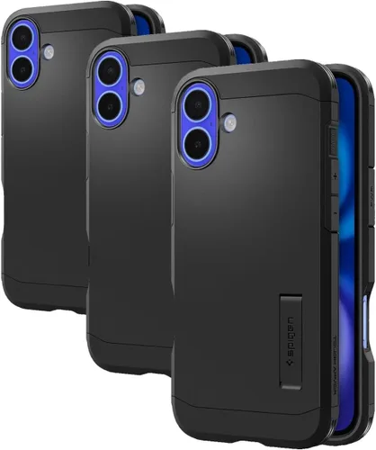 Vista 18 de Spigen Tough Armor MagFit Funda Diseñada para iPhone 15 (2023) [Soporte] [Protección de Grado Militar] Compatible con MagSafe - Negro