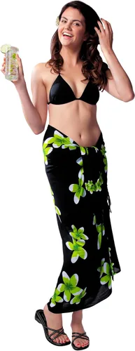 Vista 4 de Pareo para traje de baño Plumeria para mujer en tu elección