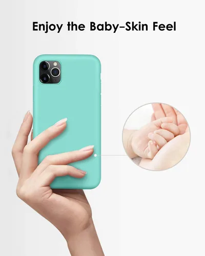Vista 2 de DTTO Funda compatible con iPhone 11 Pro Max, funda de silicona [protección mejorada de cámara y pantalla] con cojín de rejilla de panal para iPhone