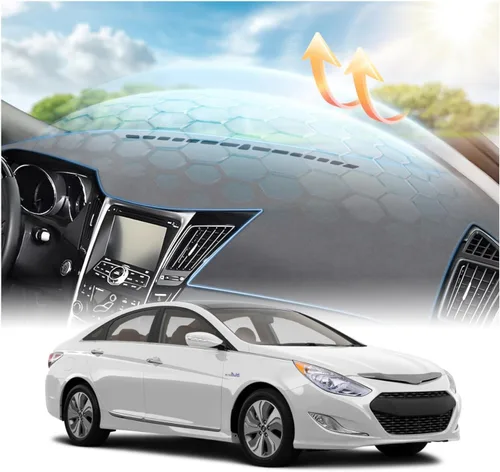 Vista 41 de CARTIST Cubierta negra para salpicadero para Toyota Solara 2004-2008, antideslizante, antirreflejo, protección UV, tapete interior de primera calidad