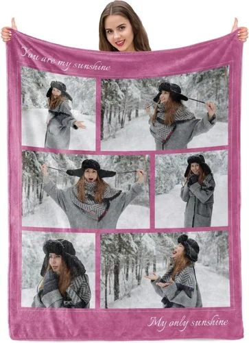 Vista 42 de Manta personalizada con imagen, mantas personalizadas para adultos y niños, manta de fotos personalizable, mantas personalizadas como regalo