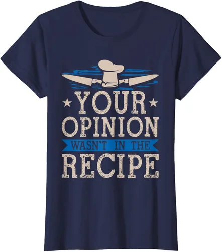 Vista 34 de Cooking Your Opinion Wasnot In The Recipe Chef Cook Baker - Camiseta, Negro, S