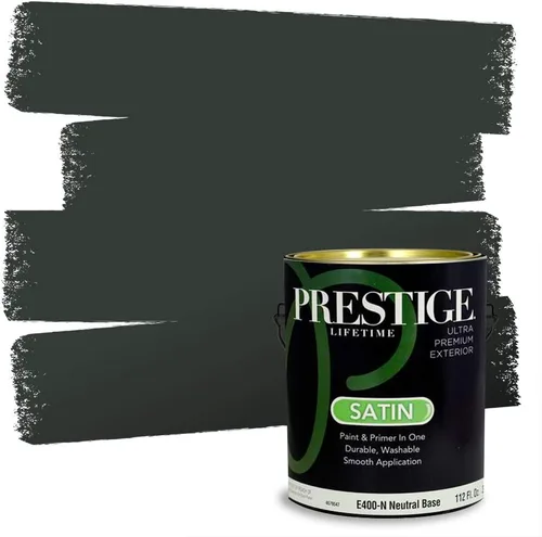 Vista 22 de Prestige Paints - 2 en 1, pintura base y pintura de exterior, E100-N-SW6988