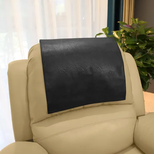 Vista 20 de Funda Antideslizante para Reposacabezas de Fundas de Muebles, Protector de Reposacabezas de Piel Sintética para Silla Reclinable, Funda Protectora