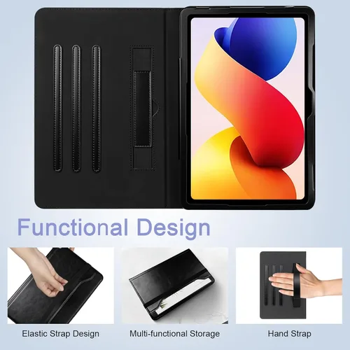 Vista 6 de E NET-CASE Funda para Xiaomi Redmi Pad 2 Pro/Pad Pro (2025/2024) de 12.1 pulgadas con soporte para bolígrafo S, a prueba de golpes, carcasa trasera