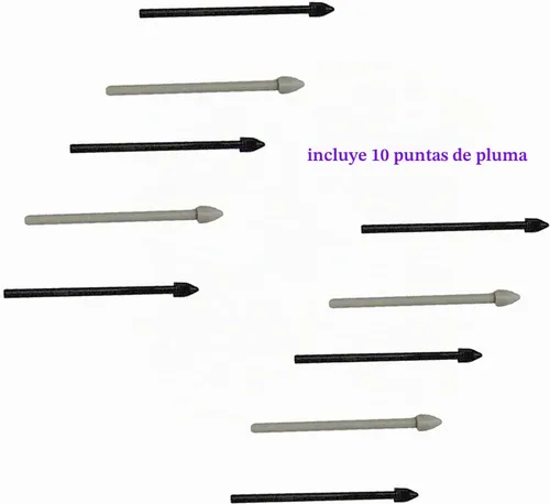 Vista 4 de Paquete de 10 puntas de lápiz capacitivo de repuesto para Samsung Galaxy Tab s8, Tab s8 Plus, S8 Ultra, Tab s7 FE (negro/gris)
