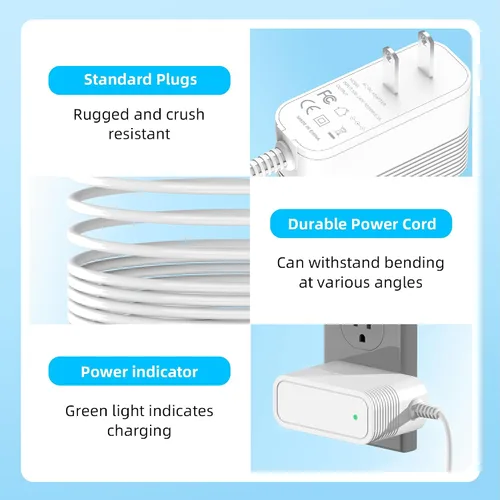 Vista 4 de Cargador de 5V 2A compatible con iRestore Professional Essential y Elite Recargable Cable de Alimentación de Batería de Repuesto