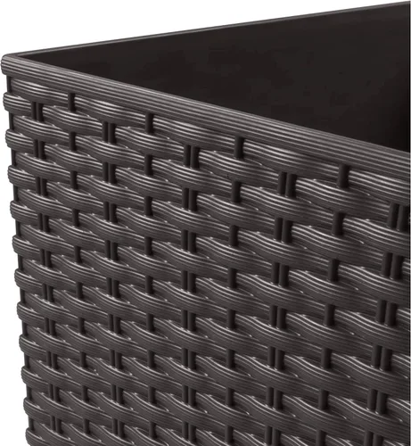 Vista 5 de WELL HOME MOBILIARIO & DECORACIÓN Pack 3 Ollas altas Prosperplast (11,4/19/35 litros) Rato Cuadrado Plástico Color con Tanque, Ocre Oscuro, Set