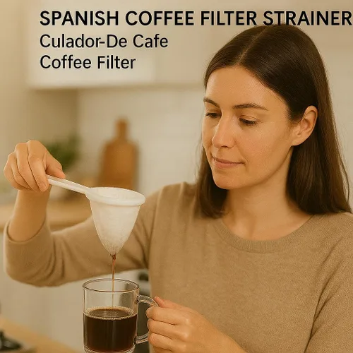 Vista 4 de Paquete de 2 filtros de tela de franela Colador De Cafe, reutilizables, sostenibles y fáciles de usar para una experiencia de café rico y suave