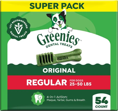Vista 20 de Greenies - Golosinas dentales regulares para perros, sabor original de pollo, 3