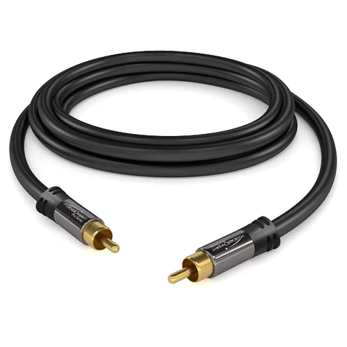 Vista 3 de KabelDirekt – 5 pies – Cable de cable de subwoofer RCA/Phono, 1 a 1 RCA/Phono, Audio/Digital/Video