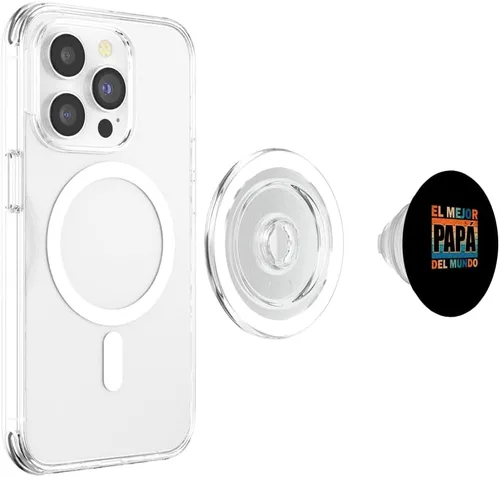 Vista 4 de El Mejor Papá Del Mundo Para Dia Del Padre Father's Day PopSockets MagSafe PopGrip for iPhone