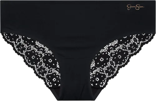 Vista 4 de Jessica Simpson Ropa interior para mujer, paquete de 10 calzoncillos hipster sin costuras (S-XL)