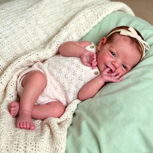 Vista 16 de Anano Muñecas de bebé Reborn de cuerpo completo de 18 pulgadas, muñeca realista recién nacida, niña anatómicamente correcta, muñecas Reborn