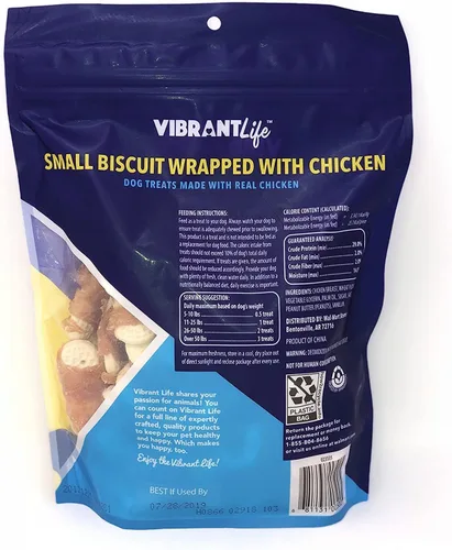 Vista 2 de Vibrant Life Pequeña galleta envuelta con pollo (16 oz) bolsa