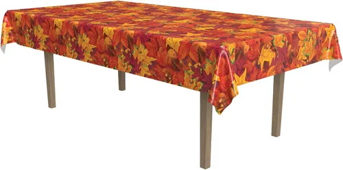 Vista 9 de Beistle Mantel de casa embrujada, 54 x 108 pulgadas, 2 piezas, mantel de plástico, mantel rectangular, mantel de Halloween, mantel de vacaciones